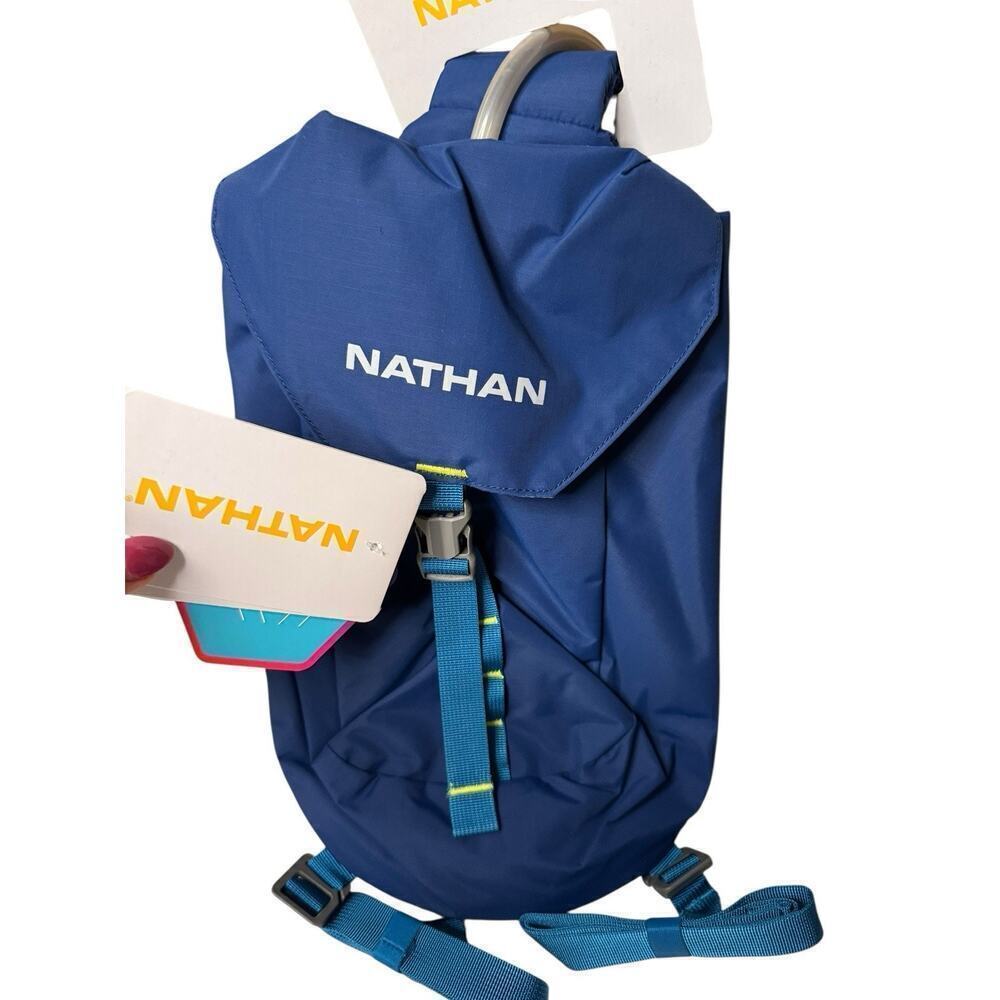 Nathan NEW Limitless 6L Hydration Sling, Two Side Pockets Pacific Blue HydraPak - Picture 2 of 6